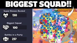 HOW TO MAKE BIGGEST SQUAD IN SQUAD BUSTERS