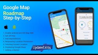 Flutter google map integration in Android and iOS | latest 2024 | Step-by-Step