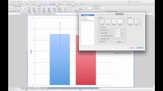 Adding standard error bars to a column graph in Microsoft Excel