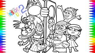 Inside Out 2 Coloring Pages / Envy Anxiety Joy Anger Disgust Sadness Fear Ennui Embarrassment / NCS