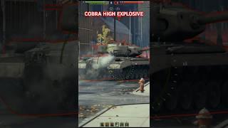 Cobra high explosive destroys enemy World of Tanks #wot #shorts