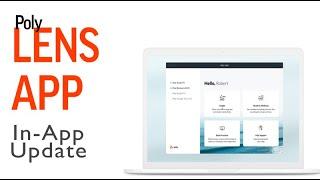 Poly Lens Desktop - How to update (In-App)