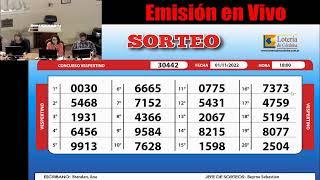 Sorteo de Quiniela VESPERTINO N° 30442 -  01/11/2022  - 18.00hs.-