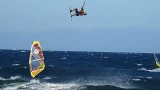 Some Big Air Kite Action in El Médano July 2022