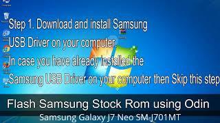 How to Samsung Galaxy J7 Neo SM-J701MT Firmware Update (Fix ROM)