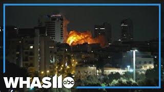 Live TV news broadcast interrupted by Israeli strikes in Tehran