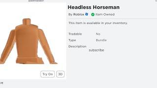 GET FREE HEADLESS NOW! #roblox #luhsrq