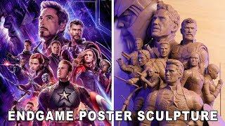 'Avengers: Endgame' Poster Sculpture - Timelapse