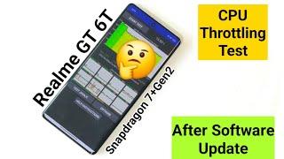 Realme GT 6T CPU Throttling Test After Software Update  #realmegt6t