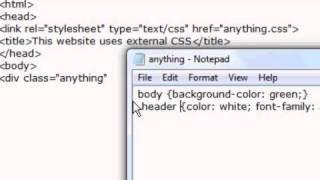 CSS Website Design Tutorial - External Style Sheets