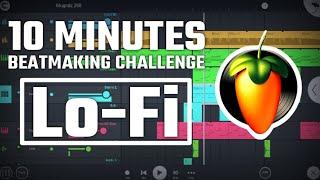 Beat Making Challenge !! Make a LoFi beat in 10 minutes | FL Studio Mobile Tutorial