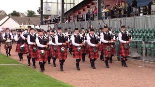 MASSED BANDS PARADE AT COWAL HIGHLAND GATHERING 2023