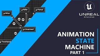 UE5 C++ Survival Game EP 107 - Animation State Machine - Part 1