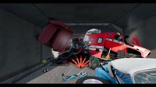 BeamNG.drive - High Speed Tunnel CRASHES | Dangerous Driver