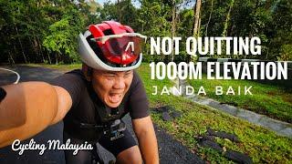 Vlog 123: Quiting cycling is probably a bad idea. Genting Sempah to Janda Baik 1000m route.