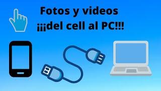 como pasar fotos del celular ala computadora windows 10/ con el cable usb - forma 1