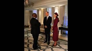 prince William And Princess Catherine welcome president of south Africa. #royalfamily