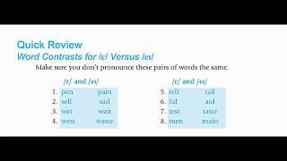 Master American accent  for free course 1 vowel sounds part 2