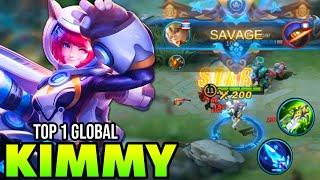 SAVAGE! KIMMY BEST BUILD 2021 | TOP 1 GLOBAL KIMMY GAMEPLAY | MOBILE LEGENDS