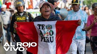 Peruanos marchan por la eliminación de la violencia contra la mujer | Al Rojo Vivo | Telemundo