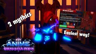 The BEST and EASIEST way to complete Boss event in Anime Vanguards…