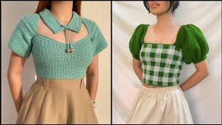 Gorgeous crochet crop top free patterns ideas for girls