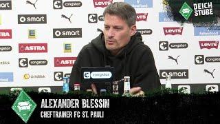 St.-Pauli-Trainer heimlich Werder-Fan? Alexander Blessin schwärmt vom SVW & der Bremer Entwicklung!