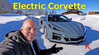 NEW Corvette E-RAY - First Drive!  (in the snow)