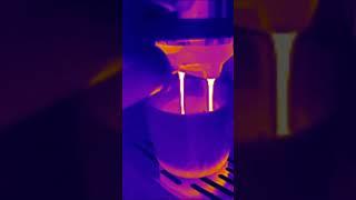 Incredible Infrared Imaging: Coffee Appears as Flowing Lava in Espresso Machine! #Shorts #infrared