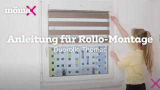 mömax Anleitung für Rollo-Montage - Duorollo Thomas - ohne Bohren