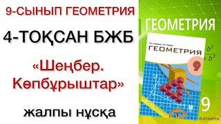 9 сынып геометрия 4 тоқсан бжб