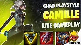 Chad Camille Playstyle vs 5 Man! - Wild Rift HellsDevil Plus Gameplay