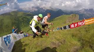 Davide Magnini (ITA) VK Dolomyths run 2018 winner last meters