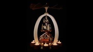 Exclusive Christmas Pyramid “Christmas Market” by Erzgebirge-Palace