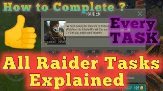 All Raider Tasks Explained in Last Day On Earth : Survival LDOE Raiders tasks