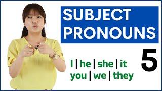 Learn Subject Pronouns | Basic English Grammar Course