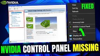 NVIDIA Control Panel Display Settings Missing (Windows 11) | Nvidia Control Panel Not Showing | 2024