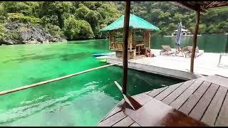 Entire Glass Houseboat setup for one special couple. Paolyn Houseboats Coron Island