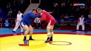 +100 kg. Evgeniy Isaev (RUS) vs Bajro Mashovikj (MKD), European Sambo Championship, BUcharest 2014