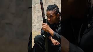 Cutting a BB bullet with a Japanese sword