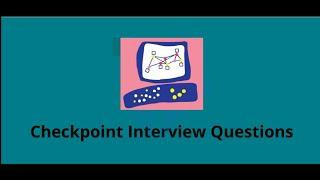 Checkpoint interview questions and answers #techclick #checkpoint