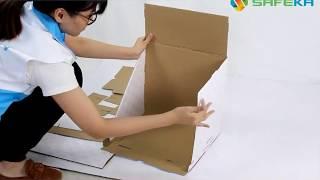 Cardboard 3 Tier Makeup Counter Display-retail makeup display-Safeka Display