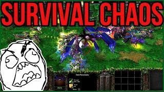 Survival Chaos in Warcraft 3 | TRASHTALKER GETS PUNISHED