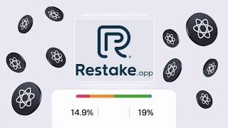 ATOM. Увеличиваем % за стейкинг через restake.app!