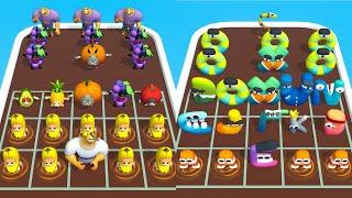 EPIC BANANA RUN MERGE MASTER VS MERGE ABC LORE LETTER RUN - Battles GamePlay - iOS, Android Part 2