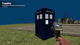 Emerald Soldier trying to figure out the TARDIS Mod for 26minutes straight (Garry's Mod)