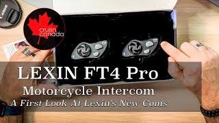 Lexin's New FT4 Pro Bluetooth Motorcycle Coms | Our First Look