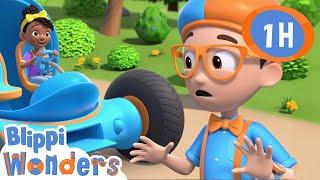 BlippiMobile | Blippi Wonders | Cars, Trucks & Vehicles Cartoon | Moonbug Kids