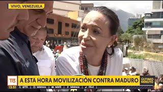 María Corina Machado en movilización contra Maduro: "Esta lucha es hasta el final"