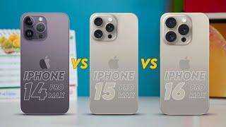 iPhone 14 Pro Max Vs 15 Pro Max Vs 16 Pro Max